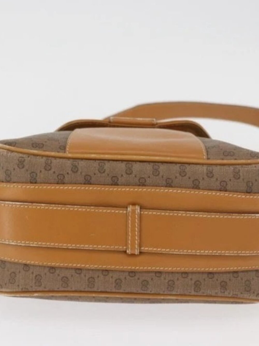 GUCCI Micro GG Supreme Shoulder Bag PVC Beige Gold Auth BA13145 - Picture 7 of 16